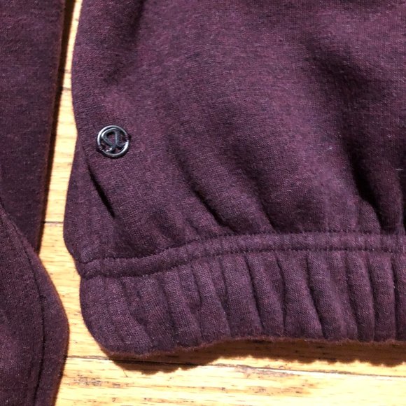 Women's Lululemon Cropped Full-Zip Plush Times Fleece Jacket - Picture 13 of 16